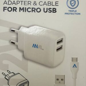 מטען USB מיקרו עם כבל 12W ANVIL